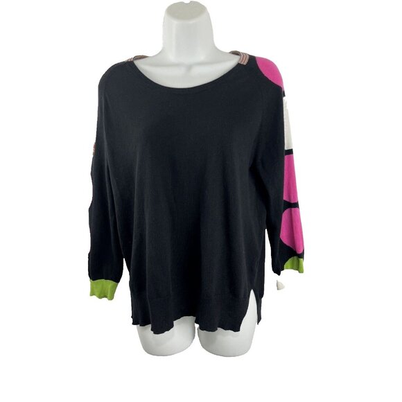Zaket and Plover Silk-Cotton-Blend Light Weight Polkadot Sweaters Womens Size S - Picture 1 of 11